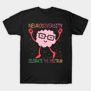 Neurodiversity Brain Autism Awareness ASD ADHD Men Women Kid T-Shirt